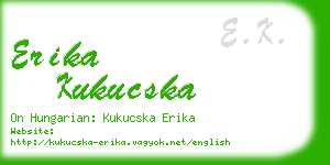 erika kukucska business card